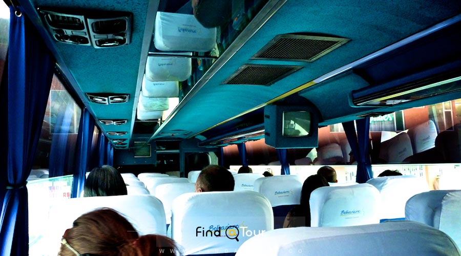 تلویزیون در اتوبوس های سفری